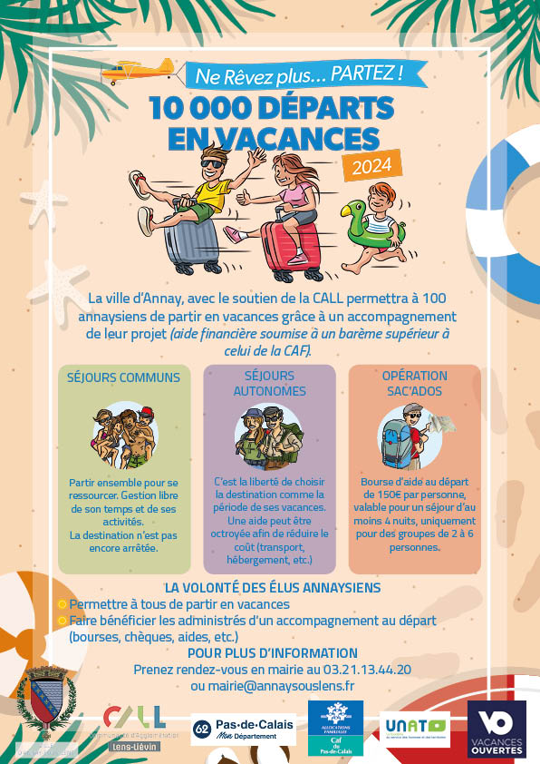 10 000 départs en vacances